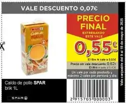 SPAR Spar - caldo de pollo oferta