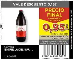 SPAR Estrella del sur - cerveza oferta