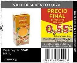 SPAR Spar - caldo de pollo oferta