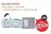 Mi electro Nasa - mochila teclado + raton + alfombrilla + auricular oferta