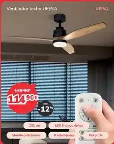 Mi electro Ufesa - ventilador techo oferta