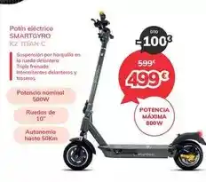 Mi electro Smartgyro - patin eléctrico k2 titan c oferta
