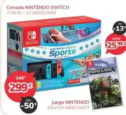 Mi electro Nintendo switch - consola + cinta + 12 meses nso oferta