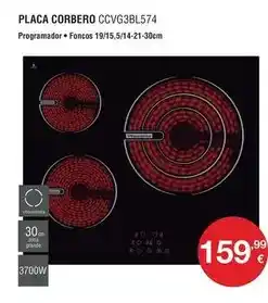 Milar Corberó - placa ccvg3bl574 oferta