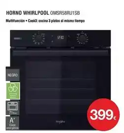 Milar Whirlpool - horno omsr58ru11sb oferta