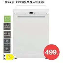 Milar Whirlpool - lavavajillas w7fhp33a oferta