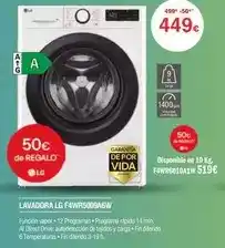 Milar Lg - lavadora f4wr5009a6w oferta