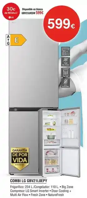 Milar Lg - combi gbv21ldefy oferta