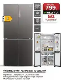 Milar Haier - combi multidoor 4 puertas hcr3818enmd oferta