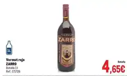 Makro Zarro - vermut rojo oferta