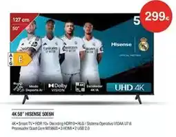 Milar Hisense - 4k 50 50e6n oferta