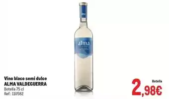 Makro Alma - vino blaco semi dulce oferta