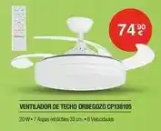 Milar Orbegozo - ventilador de techo cp138105 oferta