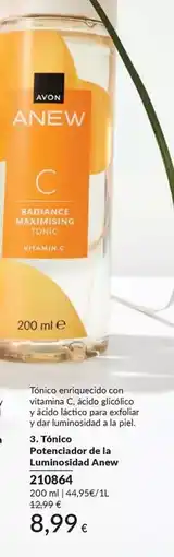 AVON Avon - potenciador de la luminosidad anew oferta