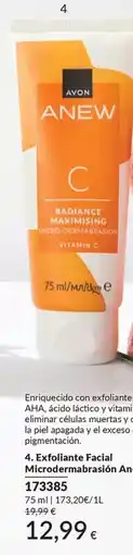 AVON Avon - exfoliante facial microdermabrasión oferta