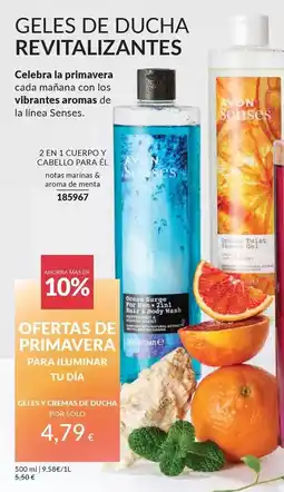 AVON Geles de ducha revitalizantes oferta