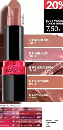 AVON Avon - barra de labios ultra creamy oferta