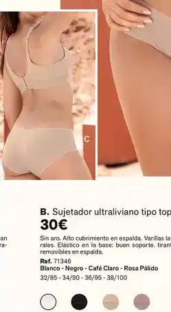 Leonisa Sujetador ultraliviano tipo top oferta