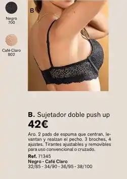Leonisa Sujetador doble push up oferta
