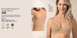 Leonisa Sujetador triangular en encaje y tela lisa oferta