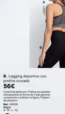 Leonisa Legging deportivo con pretina cruzada oferta