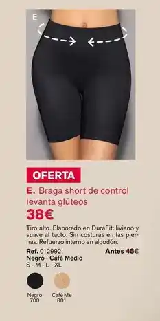 Leonisa Braga short de control levanta gluteos oferta