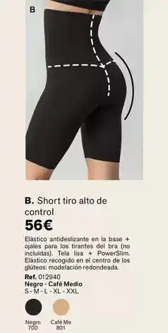 Leonisa Short tiro alto de control oferta