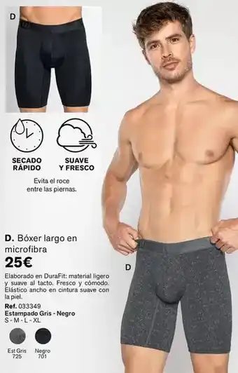 Leonisa Bóxer largo en microfibra oferta