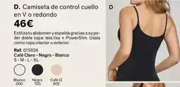 Leonisa Camiseta de control cuello d en v o redondo oferta