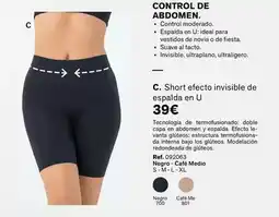 Leonisa Short efecto invisible de espalda en u oferta