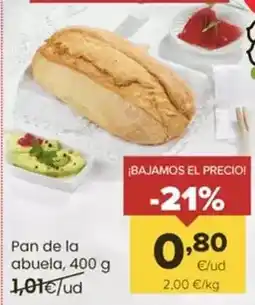 Autoservicios Familia Pan de la abuela oferta