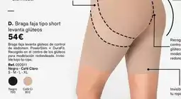 Leonisa Braga faja tipo short levante gluteos oferta