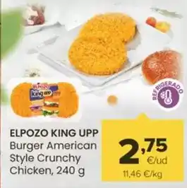 Autoservicios Familia Elpozo - king upp/ burger american style crunchy chicken oferta