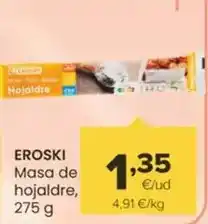 Autoservicios Familia Eroski - masa de hojaldre oferta