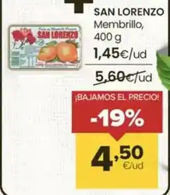 Autoservicios Familia San lorenzo - membrillo oferta