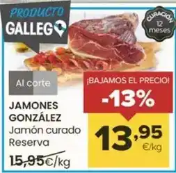 Autoservicios Familia Jamones gonzález - jamon curado reserva oferta