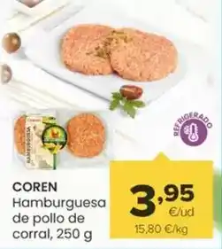 Autoservicios Familia Coren - hamburguesa de pollo de corral oferta