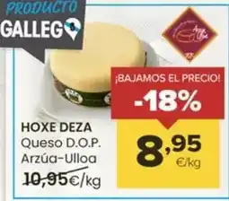 Autoservicios Familia Hoxe deza - queso d.o.p. arzua ulloa oferta