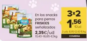 Autoservicios Familia Purina - en los snacks para perros friskies senalizados oferta