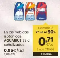 Autoservicios Familia Aquarius - en las bebidas isotónicas 33 cl senalizadas oferta