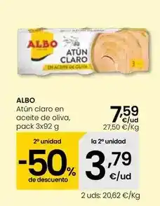 Eroski Albo - atun claro en aceite de oliva oferta