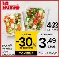 Eroski Eroski - hortalizas vacio senalizados oferta