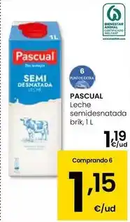 Eroski Pascual - leche semidesnatada oferta