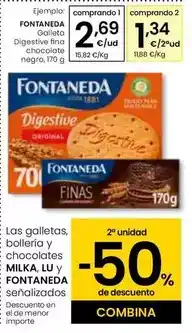 Eroski Fontaneda - digestive fina chocolate negro oferta