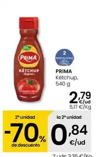 Eroski Prima - ketchup oferta