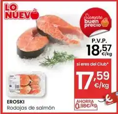 Eroski Eroski - rodajas de salmon oferta