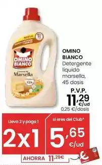 Eroski Omino bianco - detergente liquido marsella oferta
