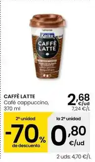 Eroski Kaiku - caffe latte oferta