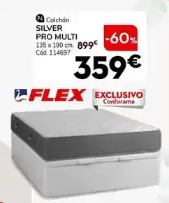 Conforama Flex - colchon silver pro multi oferta