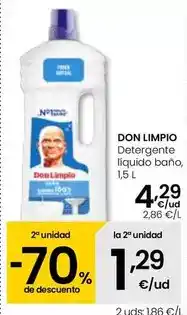Eroski Don limpio - detergente líquido bano oferta